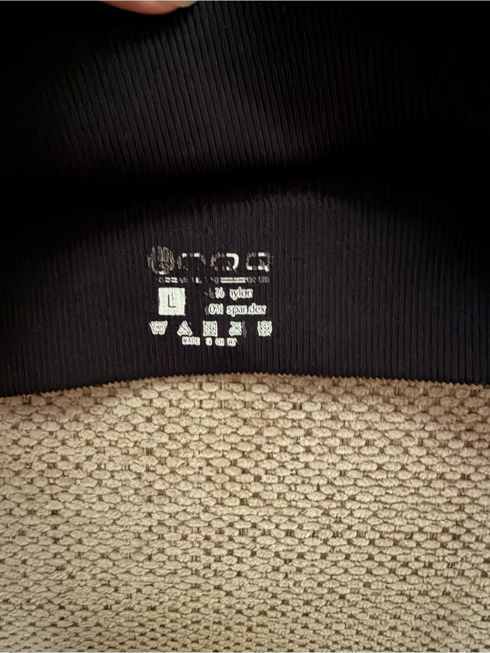 Ribbed Square-Neck Crop Top sports bras- Blue, Black, Peach, Light blue - Picture 7 of 9